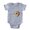 Heather Grey, variant on CafePress - Fortune Cookie - Cute Infant Baby Football Bodysuit