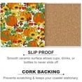 thumbnail image 6 of GZHJMY Square Drink Coasters, 1 Pcs Autumn Sunflowers Pumpkins Absorbent Ceramic Coffee Coasters for Drinks with Cork Base Housewarming Gift for Home Decor, 6 of 6