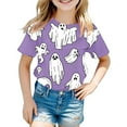 thumbnail image 2 of Kids Halloween T-Shirt Themed Short Sleeve Top For Girls Boys Childrens Party Outfit, 2 of 3