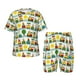 thumbnail image 1 of Balery Train With Animals Conjunto de Pijama Infantil de Manga Corta con Estampado – Ropa de Dormir de Algodón Suave-4X-Large, 1 of 6