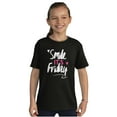 thumbnail image 3 of Smile its Friday Weekend Vibes Happy Girls Kids T Shirt Tees Teen Brisco Brands L, 3 of 6