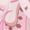 PINK, variant on Women's Plus Size Convertible Patterned Mesh Bustier Crop Top