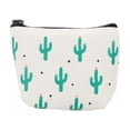 thumbnail image 1 of Minnieouse Monederos de lona para estudiantes para mujer, monederos de lona con dibujos de Cactus, bonito bolso portátil para monedas, bolso para Carteras Múltiples cactus, 1 of 3