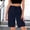 Navy, variant on PWPSG Drawstring Waist Topstitch Detail Casual Shorts, Tailored Stylish Shorts for Daily Commute Blue XL
