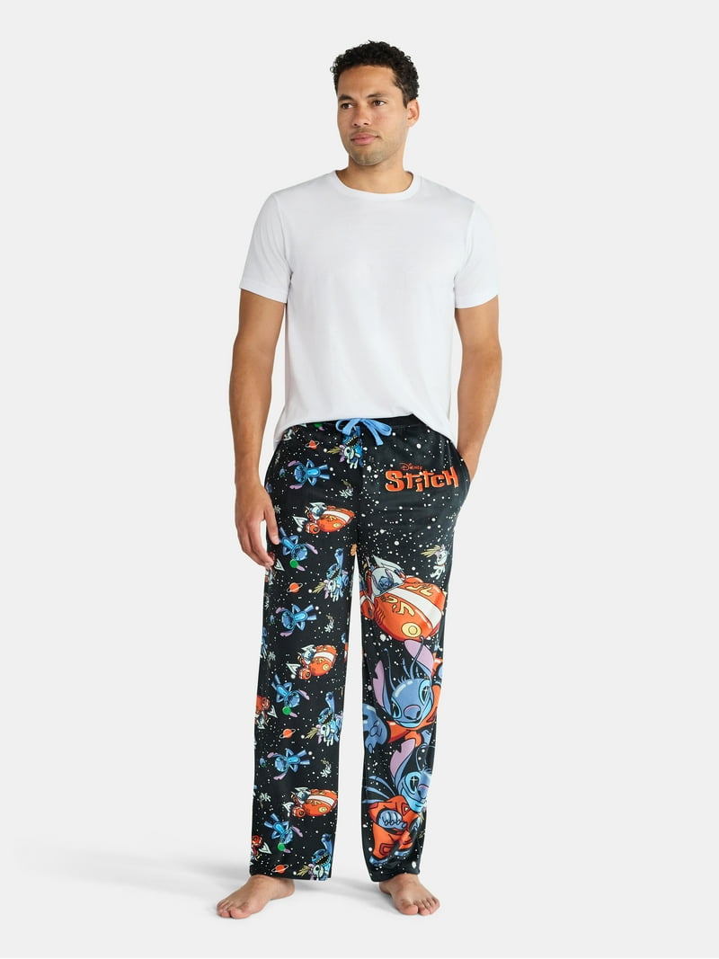 Lilo and Stitch Men's and Big Men's Split Leg Graphic Pants, Sizes