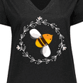 thumbnail image 4 of Inktastic Bee Cute Kids Honeybee Women's Plus Size V-Neck T-Shirt, 4 of 5
