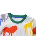 thumbnail image 4 of ITFABS Tenue Décontractée d'Été pour Petits Garçons, Haut à Manches Courtes avec Imprimé Animal, Court, 4 of 9
