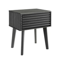 Modway Render End Table in Charcoal