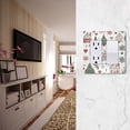 thumbnail image 5 of Yayeee Rocker Switch Wall Plate 3-Gang 6.5"x4.6" Home Decorative Outlet Cover, White Nordic Christmas House, 5 of 6