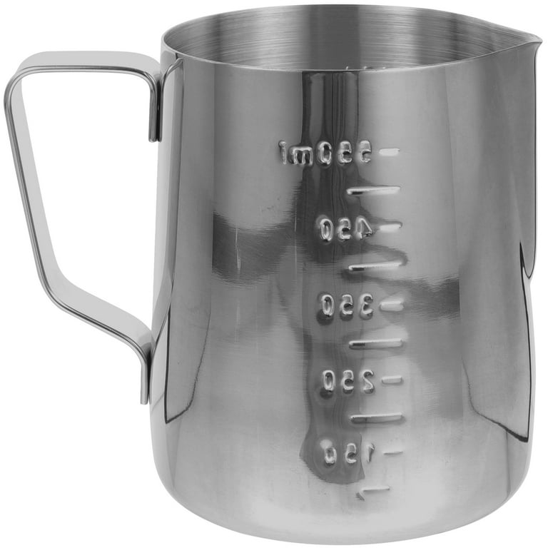 Milk Frothing Pitcher, Stainless Steel Coffee Milk Frothing Cup