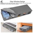 thumbnail image 6 of PULLIMORE Under Bed Storage Bag Clothes Blankets Organizer with Clear Window Reinforced Handles (Blue), 6 of 9
