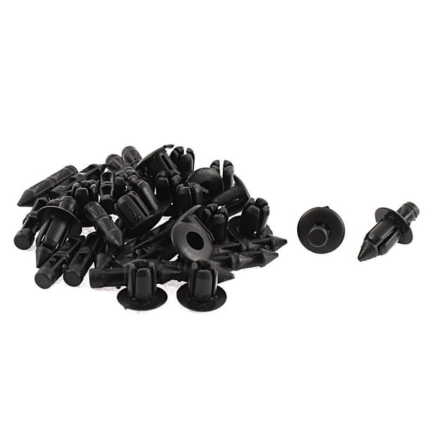 6mm x 11mm x 13mm Plastic Car Bumper Fender Push Clips Rivet Fasteners