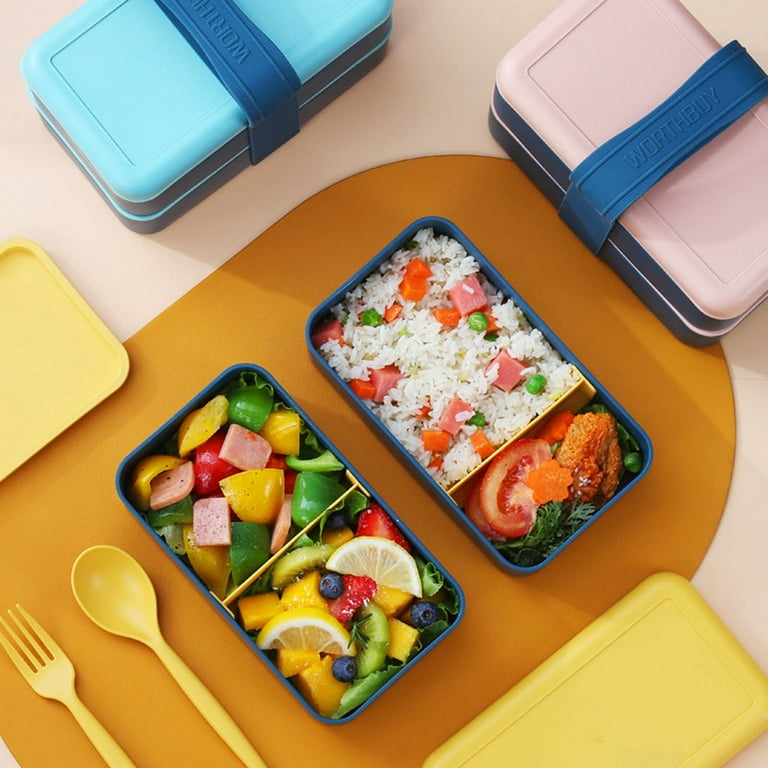 XMMSWDLA Bento Lunch Box Kids & Adult: Leakproof Lunch Containers