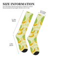 thumbnail image 2 of Compression Socks For Women And Men - Cute Cantaloupe Lime Green Compression Socks Circulation For Workout, 2 of 2
