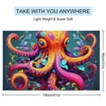 thumbnail image 2 of Colorful Octopus Microfiber Lightweight Beach Towel Quick Dry Absorbent Thin Towels for Swimming Pool Camping Beach Easy for Vacation Essentials, 2 of 7