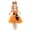 Orange, variant on Piuwrlz Girls Cos Perform Dress for Girl Halloween Party Dresses Green Size 8-10 Years