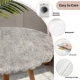 thumbnail image 3 of Gray Brown Round Tablecloth for 36-44 Inch Tables, Fitted Table Cover with Elastic Edge, Vintage Shabby Texture Making Old Waterproof Outdoor Table Cloth Protector for Patio Garden Dinner Picnic, 3 of 9