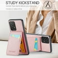 thumbnail image 4 of Compatible with Samsung Galaxy A33 5G Case Wallet with Credit Card Holder, Flip Premium PU Leather Magnetic Clasp Kickstand Heavy Duty Protective Cover for Samsung Galaxy A33 5G, Pink, 4 of 9