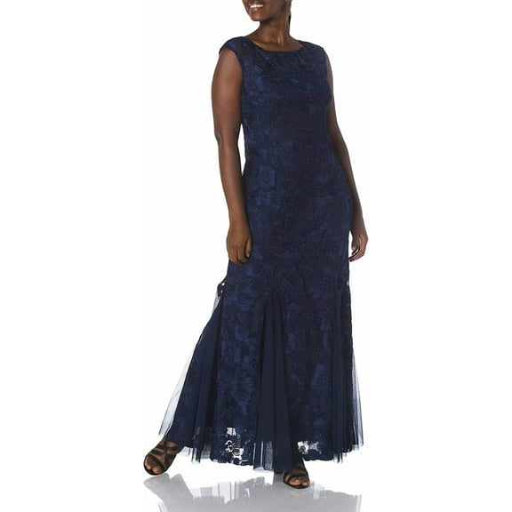 Alex Evenings Lace Fit and Flare Dress Women's