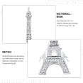 thumbnail image 2 of GOOHOCHY Figura de la Torre Eiffel de metal, modelo de recuerdo de viaje, estatua metálica de la Torre Eiffel., 2 of 7
