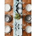 thumbnail image 6 of Ink Painting Mountains Lake Surface Table Runner-36 Inch Long Chinese Style Table Runners Linen Burlap Tablerunner for Kitchen Dining Room Holiday Party, 6 of 9