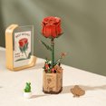 thumbnail image 2 of Rolife DIY Wooden Flower Red Rose TW042, 2 of 5