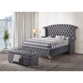 thumbnail image 4 of Miekor Furniture Grey Tufted Storage Bench B5A4162, 4 of 5