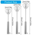 thumbnail image 5 of SDFGTstore Eggs Beater Semi Automatic Mixer Manual Self Turning Easy Whisks Milk Frother, 5 of 13