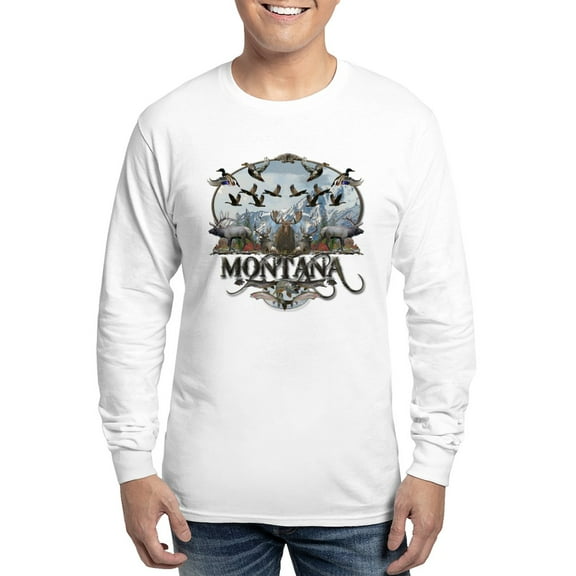 CafePress - Montana Wildlife Long Sleeve T Shirt - Unisex Cotton Long Sleeve T-Shirt