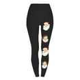 thumbnail image 4 of LEBONYARD Women's High-Rise Ankle Knit Leggings,Clearance Pants for Women under $5,Womens Fashion Casual Christmas Printed Tight Leggings High Waist Pants Black M, 4 of 4