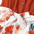 thumbnail image 5 of PatPat Kid Girl Summer Sleeveless Romper Floral Print Button Design Casual Jumpsuit, 5 of 6