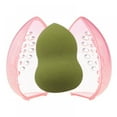 thumbnail image 2 of Makeup Sponge Storage Case Multi-hole Moisture-proof Transparent Beauty Sponge Holder Cosmetic Container Stand Teardrop-shaped, 2 of 7