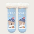 thumbnail image 3 of EDFBUYKRS Rends Baby Slipper Socks Christmas Toddler Fuzzy Socks Warm Non Winter Socks, 3 of 3