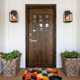 thumbnail image 6 of Balery Geometric Cube Pattern Art Doormat, Durable Flannel Fabric, Waterproof Stain and Fade Resistant, Low Profile,Indoor Outdoor Door Mats, Easy Clean Patio Entrance Mat, 16x24in, 6 of 9