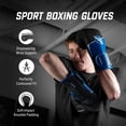 thumbnail image 2 of Guantes de boxeo Hayabusa Sport S1BG entrenamiento 10oz soporte doble ferula, 2 of 5