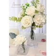 thumbnail image 2 of Artificial Gardenia Flowers 2.7" 25pcs Real Looking Ivory Foam Fake Flowers with Stems for DIY Wedding Bouquets Bridal Shower Centerpieces Floral Arrangements Party Tables Home Decorations, 2 of 5