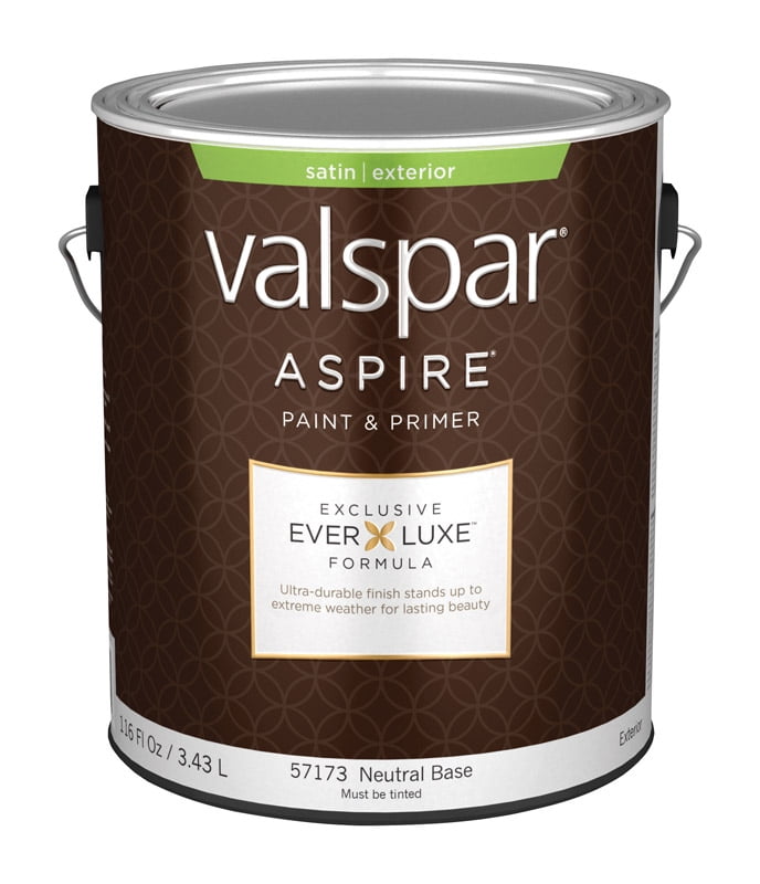 Valspar Aspire Satin Tintable Neutral Base Acrylic Latex Paint and
