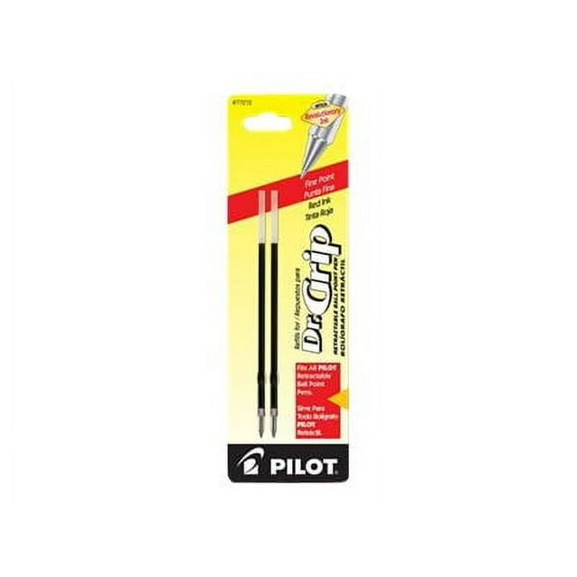 Refill, Better/easytouch/dr Grip Retract Ballpoint, Fine Tip, Red, 2/pack