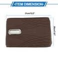 thumbnail image 3 of Funda de cojín para consola central Unique Bargains con caja de pañ tissues 12.2"x7.87" Funda para consola central, reposabrazos, funda de caja de asiento de cuero sintético color café, 3 of 6
