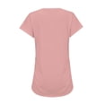 thumbnail image 7 of Women's V Neck Cap Sleeve Top Side Ruched Detail Stretchy Soft Tshirt Feminine Slim Fit Casual Summer Blouse, 7 of 7