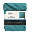 thumbnail image 7 of Mainstays Euro Microfiber Pintuck Pleat Pillow Sham, Teal Blue, 26"x26", 7 of 7