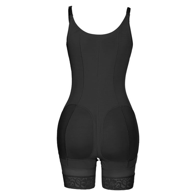 ALigoa Women Tummy Control Shapewear High-Waisted Underdress Body Shaper  Compression Bodysuit, Black, XS 