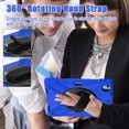 thumbnail image 6 of For iPad Air 13 inch / iPad Pro 12.9 inch 6th/ 5th/ 4th/ 3rd Case, 360 Hand Strap, Shoulder Strap, Kickstand, Rugged Drop Protection, Blue, 6 of 7
