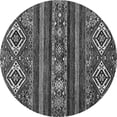 thumbnail image 1 of Ahgly Company Indoor Round Abstract Gray Modern Area Rugs, 5' Round, 1 of 4