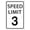Speed Limit 3, variant on Speed Limit 3 Mph Mini Metal Street Sign Warning Traffic Road Street 12x16inch