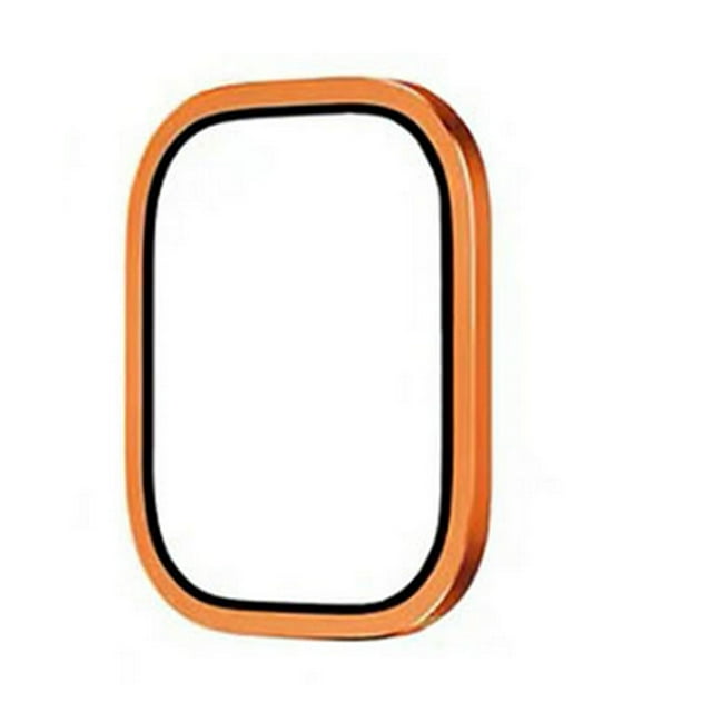 Matsuzay Marco de titanio con bordes lisos de vidrio, película protectora anticaída de 49mm, marco de aleación de titanio, 2 uds. Electrónica Naranja
