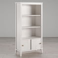 thumbnail image 1 of Monarch Hill Poppy Kids’ White Bookcase, Grey Doors, 1 of 8