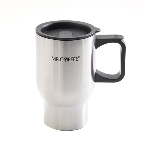 Mr. Coffee Expressway 16-Ounce Double Wall Stainless Steel Travel Mug ...