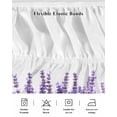 thumbnail image 5 of Spring Lavender Wrap Around Bed Skirts for Queen Bed 16" Drop,Bed Skirt with Adjustable Elastic Belt Dust Ruffle Bed Valance for Bedroom Hotel Purple Botanical Garden Florals Flower Bed Frame Cover, 5 of 7