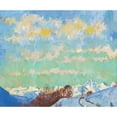 thumbnail image 3 of Giovanni Giacometti 23x20 Black Modern Framed Museum Art Print Titled - View from Stampa Towards Italy (1924), 3 of 5